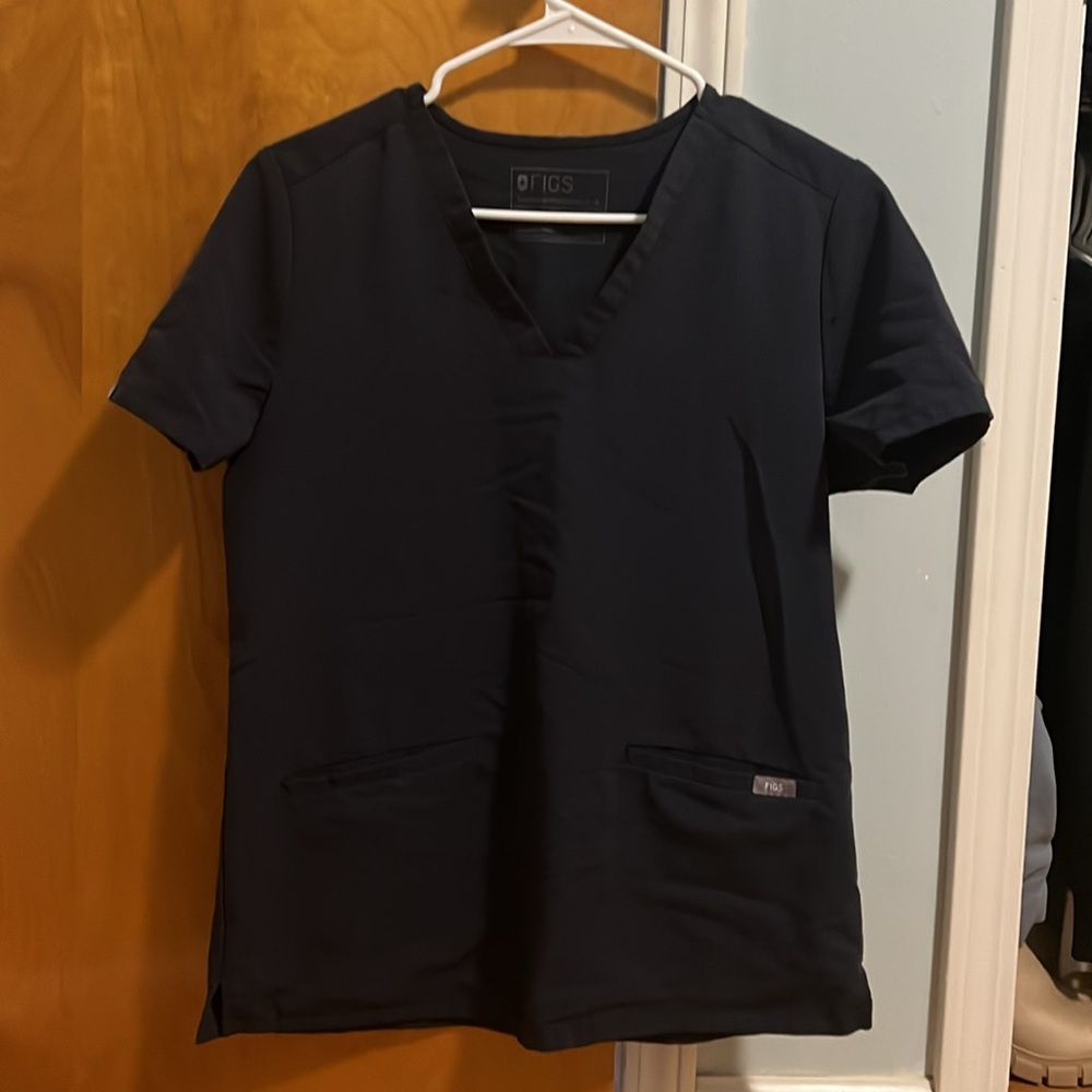 Figs Casma Top Quiet Navy Size Small